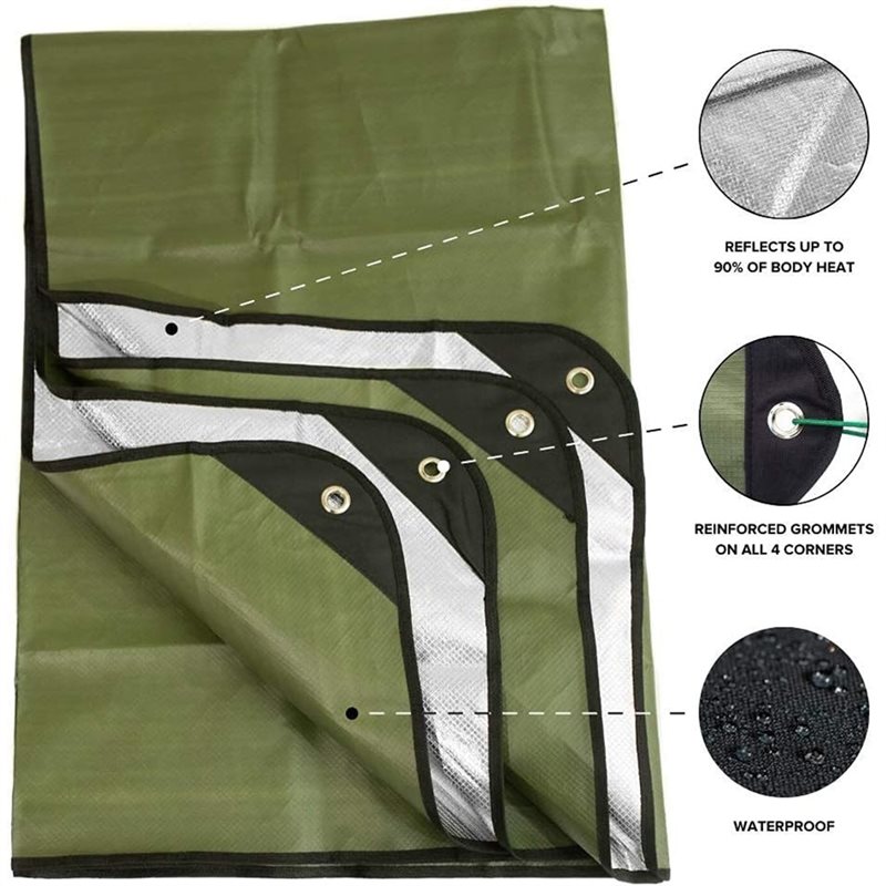 Reusable Insulated Tarp, 210Cm - đánh giá và giá Survival Blanket Reflective
