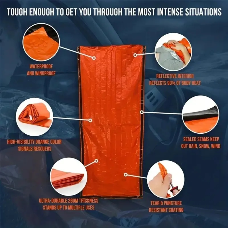 Emergency Sleeping Bag Ultra W - đánh giá và giá Emergency Mylar Tent